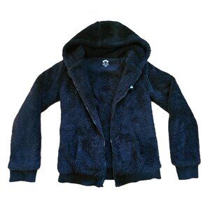 Appaman Adaptive Fuzzy Hoodie Boys XL (Size 14) Black